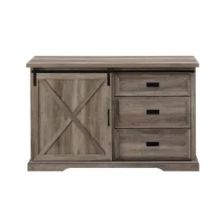 Orson Transitional Sliding X Barn Door Sideboard With 3 Drawers - Saracina Home -Living Room Furniture Store GUEST 88329e10 f9bf 47de 8572 0106e820275c