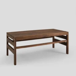 Outdoor Acacia Wood Slatted Coffee Table - Saracina Home -Living Room Furniture Store GUEST 886c283f 7a5b 4c0e bbf1 04b30372dd45