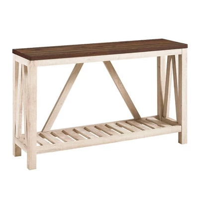 Taylen A Frame Farmhouse Entryway Console Table - Saracina Home 6 Taylen A Frame Farmhouse Entryway Console Table - Saracina Home - Image 6
