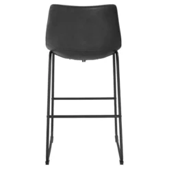 Set Of 2 Laslo Modern Upholstered Faux Leather Barstools - Saracina Home -Living Room Furniture Store GUEST 8b01837c 9328 480c b086 cbf16464ce9b