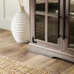 Avalene Modern Farmhouse 4 Door Glass Window Pane TV Stand For TVs Up To 65" - Saracina Home -Living Room Furniture Store GUEST 8d04b13a 5ca0 45f5 a4a7 17cb06dc5f95