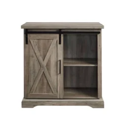 Tertia Industrial Accent Cabinet With Sliding X Barn Door - Saracina Home -Living Room Furniture Store GUEST 90ae8321 8453 41ff bc8b 20b43723ac4e
