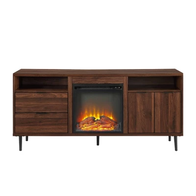 Ronan Modern Storage With Electric Fireplace TV Stand For TVs Up To 65" - Saracina Home 7 Ronan Modern Storage With Electric Fireplace TV Stand For TVs Up To 65" - Saracina Home - Image 7