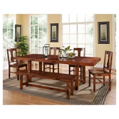 Set Of 2 Traditional Distressed Wood Dining Chairs Dark Oak - Saracina Home -Living Room Furniture Store GUEST 93e5e64c 6860 4eb8 bc41 00408b6ad1bc