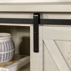 Modern Transitional Sliding Barndoor TV Stand For TVs Up To 65"- Saracina Home 24 Modern Transitional Sliding Barndoor TV Stand For TVs Up To 65"- Saracina Home -Living Room Furniture Store GUEST 964d1916 022a 4e1e 9775 20ffa11829ba