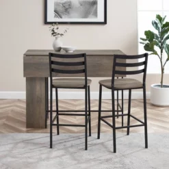 3pc Counter Height Drop Leaf Dining Set Gray Wash - Saracina Home 13 3pc Counter Height Drop Leaf Dining Set Gray Wash - Saracina Home -Living Room Furniture Store GUEST 96762721 7df9 4e01 baca 36dc965f4255