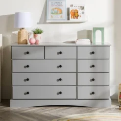 Lauren Classic Transitional 9 Drawer Dresser Storage - Saracina Home -Living Room Furniture Store GUEST 9744c625 2313 4c69 a532 f9df7cb66434