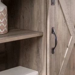 Robinson Rustic Transitional Sliding Barn Door Corner TV Stand For TVs Up To 58" - Saracina Home 21 Robinson Rustic Transitional Sliding Barn Door Corner TV Stand For TVs Up To 58" - Saracina Home -Living Room Furniture Store GUEST 97a8b3a3 3014 4443 82a1 15aa88d117b9