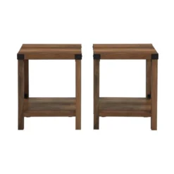 Set Of 2 Sophie Rustic Farmhouse X Frame Side Tables - Saracina Home -Living Room Furniture Store GUEST 97d1aae4 b5cf 4310 ae80 df5ce5fb7d85