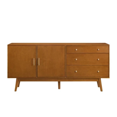 70" Mid-century Modern 3 Drawer And 2 Door Sideboard - Saracina Home 1 70" Mid-century Modern 3 Drawer And 2 Door Sideboard - Saracina Home