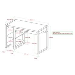 48" Industrial Farmhouse Tech Desk With USB Dark Walnut - Saracina Home 9 48" Industrial Farmhouse Tech Desk With USB Dark Walnut - Saracina Home -Living Room Furniture Store GUEST 9dc32ca9 1669 4b0f 9cc4 24355437a07a