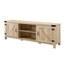 Modern Industrial Barn Door TV Stand For TVs Up To 80" - Saracina Home -Living Room Furniture Store GUEST 9ef5a783 bb20 4c86 acb2 3a062eb4c171