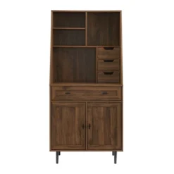64" Storage Desk & Hutch With Keyboard Drawer - Saracina Home -Living Room Furniture Store GUEST 9f926d2c 8312 40f3 97ce d4264ba7feef