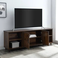 Whitton Modern Transitional Geometric 2 Door TV Stand For TVs Up To 80" - Saracina Home -Living Room Furniture Store GUEST a01dabf9 922b 4652 b325 39188bfa55ff