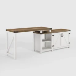 Farmhouse Rustic L Shaped Desk With Storage - Saracina Home -Living Room Furniture Store GUEST a1ba50c2 bf0b 4eb1 a4df 22d162d8137d