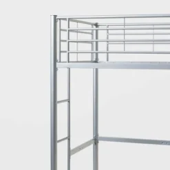 Twin Size Metal Platform Loft Bed - Saracina Home -Living Room Furniture Store GUEST a32c844d 4fae 42bb a9fd c7c5c3fd20a0
