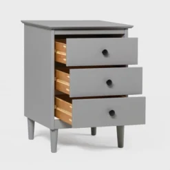Stiva Classic Mid-Century Modern 3 Drawer Nightstand - Saracina Home 31 Stiva Classic Mid-Century Modern 3 Drawer Nightstand - Saracina Home -Living Room Furniture Store GUEST a506790f 4fc7 4f2c a41e 91b3596872bb