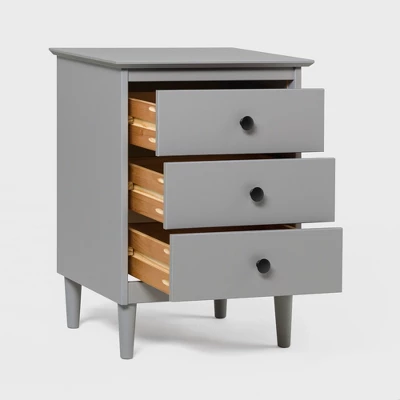 Stiva Classic Mid-Century Modern 3 Drawer Nightstand - Saracina Home 14 Stiva Classic Mid-Century Modern 3 Drawer Nightstand - Saracina Home - Image 14