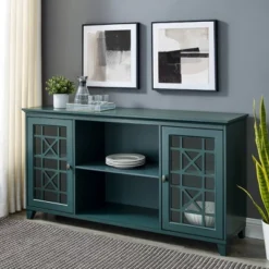 Bayland Transitional Double Fretwork Door Sideboard Antique Dark Teal - Saracina Home 7 Bayland Transitional Double Fretwork Door Sideboard Antique Dark Teal - Saracina Home -Living Room Furniture Store GUEST a7a4137b fa9d 4635 ab03 e900a440d49d