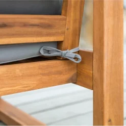 Galia Square Leg Acacia Wood Patio Loveseat With Cushions - Brown - Saracina Home 25 Galia Square Leg Acacia Wood Patio Loveseat With Cushions - Brown - Saracina Home -Living Room Furniture Store GUEST a802cd44 6287 405f 8d0e 1bc4cfc82c49