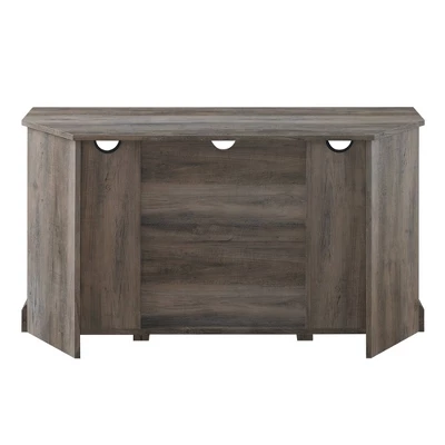 Robinson Rustic Transitional Sliding Barn Door Corner TV Stand For TVs Up To 58" - Saracina Home 4 Robinson Rustic Transitional Sliding Barn Door Corner TV Stand For TVs Up To 58" - Saracina Home - Image 4