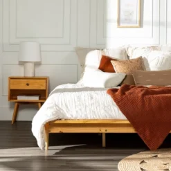 Boho Solid Wood King Platform Bed - Saracina Home -Living Room Furniture Store GUEST a87d1e46 112b 495e 86d3 8707e0412c81