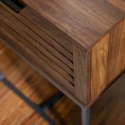 Visconti Boho Slat Pull Down Door Side Table Dark Walnut - Saracina Home 16 Visconti Boho Slat Pull Down Door Side Table Dark Walnut - Saracina Home -Living Room Furniture Store GUEST a98cfae4 0c12 4b45 864d eb90f816678c