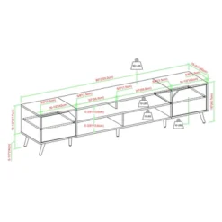 Mid-Century Modern Wide Storage TV Stand For TVs Up To 90" - Saracina Home 19 Mid-Century Modern Wide Storage TV Stand For TVs Up To 90" - Saracina Home -Living Room Furniture Store GUEST ab849d12 16de 4623 8ed9 7b3fa2bb7fe4