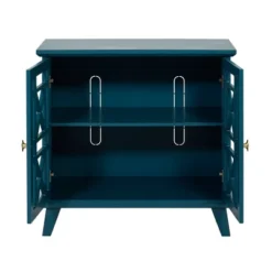 Versatile Fretwork Accent Storage Cabinet Blue - Saracina Home 7 Versatile Fretwork Accent Storage Cabinet Blue - Saracina Home -Living Room Furniture Store GUEST b1e1ee1a 7f60 4d22 967f 986f85e15291