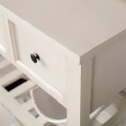 48" Farmhouse Solid Wood 2 Drawer Buffet White - Saracina Home -Living Room Furniture Store GUEST b5853194 2753 4ee0 a18a 2cc770d50078