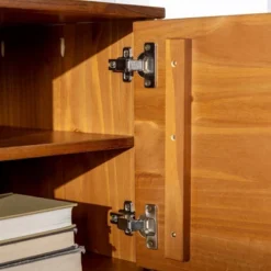 Solid Wood Mid-Century Modern TV Stand For TVs Up To 65" - Saracina Home 22 Solid Wood Mid-Century Modern TV Stand For TVs Up To 65" - Saracina Home -Living Room Furniture Store GUEST b6988a47 d2a1 42d2 b729 fbdccceb19f2