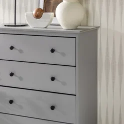 Stiva Classic Mid-Century Modern Vertical 4 Drawer Dresser Gray - Saracina Home 27 Stiva Classic Mid-Century Modern Vertical 4 Drawer Dresser Gray - Saracina Home -Living Room Furniture Store GUEST b7021656 69b7 43eb baa7 bfffb8099818
