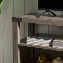 2 Door Farmhouse Highboy TV Stand For TVs Up To 65" Gray Wash - Saracina Home -Living Room Furniture Store GUEST b757a933 2ff5 4f3e a382 b133f73d53d6