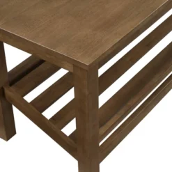 Modern Farmhouse Solid Wood Shoe Storage Entry Bench Rustic Oak - Saracina Home -Living Room Furniture Store GUEST b84a2b58 e97d 4284 89ba 4001f3bc71a7