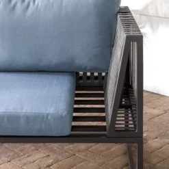 Outdoor Modern Modular Patio Corner Chair Blue - Saracina Home -Living Room Furniture Store GUEST b9f3ce52 02c0 4cd5 83c1 ab135ec2aa0d