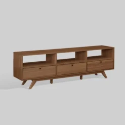 Mid-Century Modern Low TV Stand With Storage For TVs Up To 80" - Saracina Home -Living Room Furniture Store GUEST bb540ce3 cff8 40a5 ab38 e4d1c4ee1e31