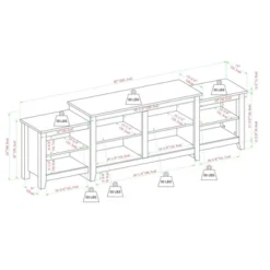 Leveled Classic Tiered Top TV Stand For TVs Up To 50" - Saracina Home -Living Room Furniture Store GUEST bbf40424 a6f5 4ffe a112 9c0d62c6ecf7