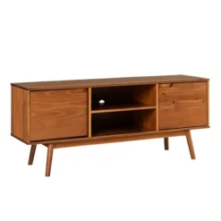 Solid Wood Mid-Century Modern TV Stand For TVs Up To 65" - Saracina Home 28 Solid Wood Mid-Century Modern TV Stand For TVs Up To 65" - Saracina Home -Living Room Furniture Store GUEST bcf10612 ab1c 44cb 835f 7b34eadc967d