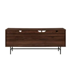 Modern Vinyl Record Player Storage TV Stand For TVs Up To 65" Dark Walnut - Saracina Home -Living Room Furniture Store GUEST bdb38e2e ccf7 4a2b a4ee 537304c5acc6