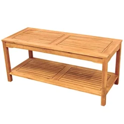 Ravenscroft Modern Boho Acacia Wood Slatted Outdoor Coffee Table With Lower Shelf - Saracina Home 23 Ravenscroft Modern Boho Acacia Wood Slatted Outdoor Coffee Table With Lower Shelf - Saracina Home -Living Room Furniture Store GUEST bdd5c607 f53e 4336 9432 64642f554cfa