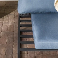 Outdoor Modern Modular Patio Side Chair Blue - Saracina Home 18 Outdoor Modern Modular Patio Side Chair Blue - Saracina Home -Living Room Furniture Store GUEST becd0a39 b88b 4bc8 8f6e 55c104d13953