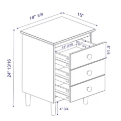 Stiva Classic Mid-Century Modern 3 Drawer Nightstand - Saracina Home 34 Stiva Classic Mid-Century Modern 3 Drawer Nightstand - Saracina Home -Living Room Furniture Store GUEST bee22175 0b98 4727 8437 b5e06a3b01e7