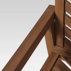 3pc Slatted Chevron Acacia Wood Patio Chat Set - Saracina Home -Living Room Furniture Store GUEST c1ff2a1b c925 43c3 99c6 f046b31d44db