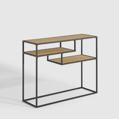 Modern 3 Tier Console Table - Saracina Home 9 Modern 3 Tier Console Table - Saracina Home - Image 9