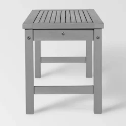 Ravenscroft Modern Boho Acacia Wood Slat Top Outdoor Dining Bench - Gray Wash - Saracina Home -Living Room Furniture Store GUEST c4b70868 1e98 4315 bb2c ee5108b830db