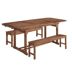 Ravenscroft 3pc Modern Boho Acacia Wood Slat Top Outdoor Dining Set - Saracina Home 16 Ravenscroft 3pc Modern Boho Acacia Wood Slat Top Outdoor Dining Set - Saracina Home -Living Room Furniture Store GUEST c6e42648 bb8b 4360 a33e 0e6b93726692