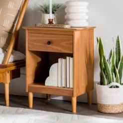 Stiva Classic Mid-Century Modern 1 Drawer Nightstand - Saracina Home 27 Stiva Classic Mid-Century Modern 1 Drawer Nightstand - Saracina Home -Living Room Furniture Store GUEST c8343d55 c0d1 497d 9f75 4abb98c8f971