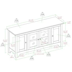 Closed Storage Wood TV Stand Console For TVs Up To 55" - Saracina Home 11 Closed Storage Wood TV Stand Console For TVs Up To 55" - Saracina Home -Living Room Furniture Store GUEST c83c2028 259f 4dd7 a292 32d2ab276e82