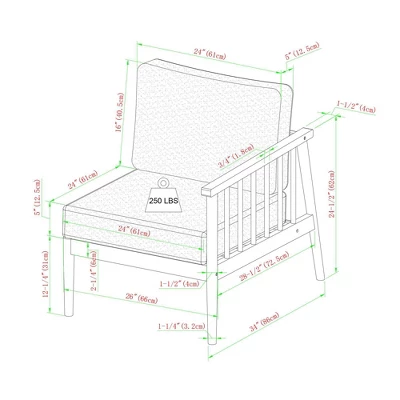Saracina Home 6pc Modern Boho Outdoor Eucalyptus Spindle Sectional 7 Saracina Home 6pc Modern Boho Outdoor Eucalyptus Spindle Sectional - Image 7