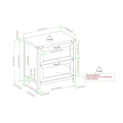 Rustic Farmhouse 2 Drawer File Cabinet - Saracina Home -Living Room Furniture Store GUEST ce05d634 a539 4a58 b7fc 0d5df5749416